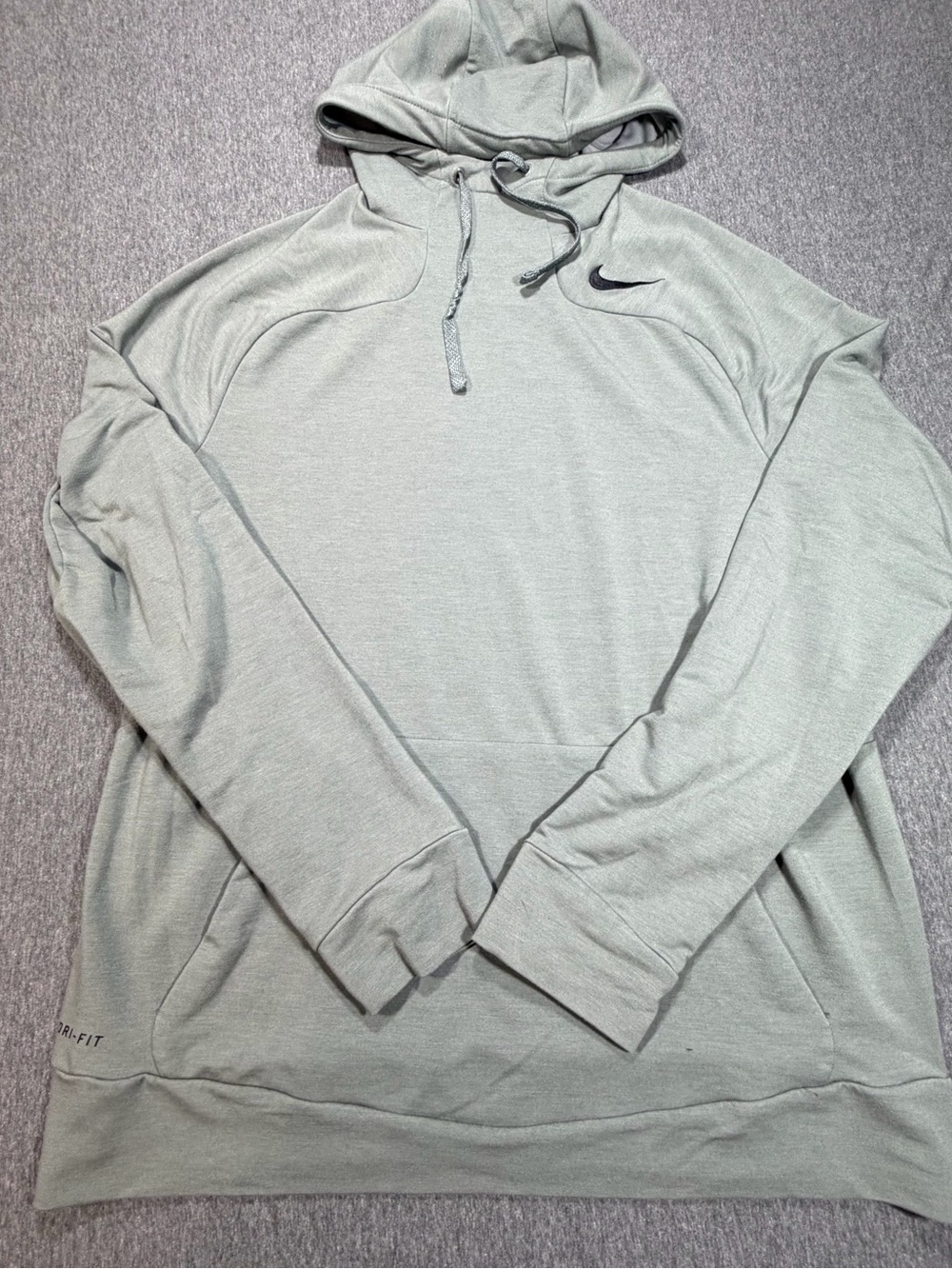 Nike Dri-FIT Hooded Pullover Mens Large Gray 728448-037 Hoodie Sweatshirt
